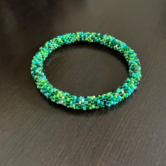 Nepalese Beaded Bangle - Picture 2 of 5